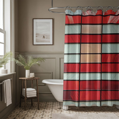 Stained Glass USA - 1 Piece Standard Shower Curtain
