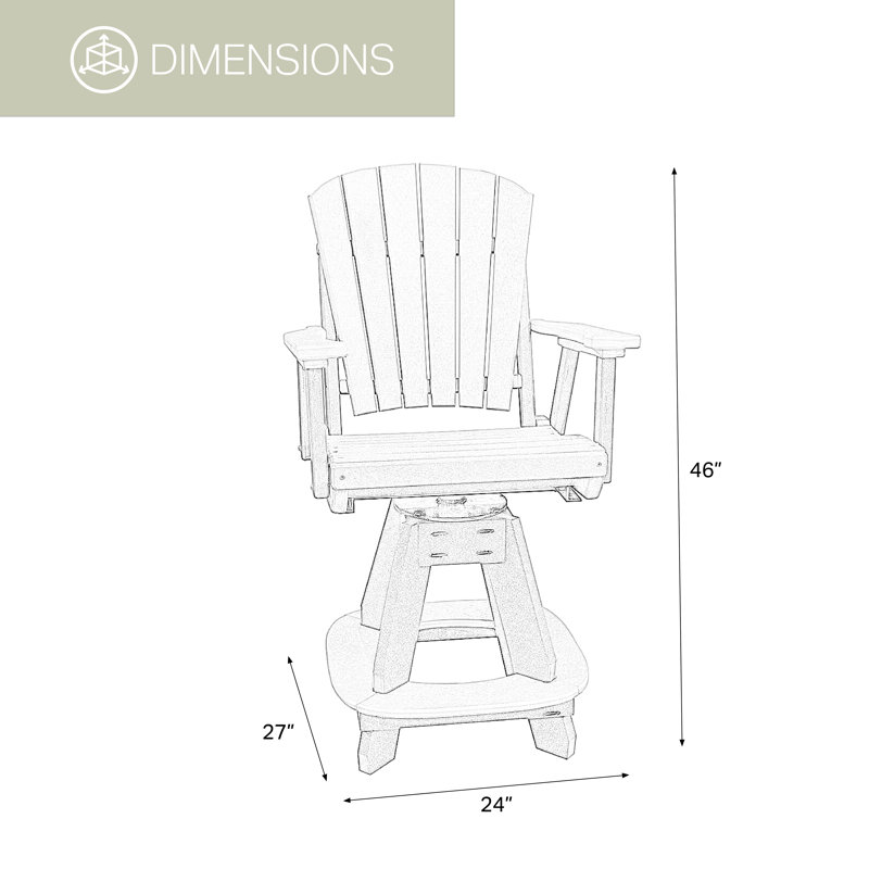 Fauteuil de patio Engel, Bleu Aruba