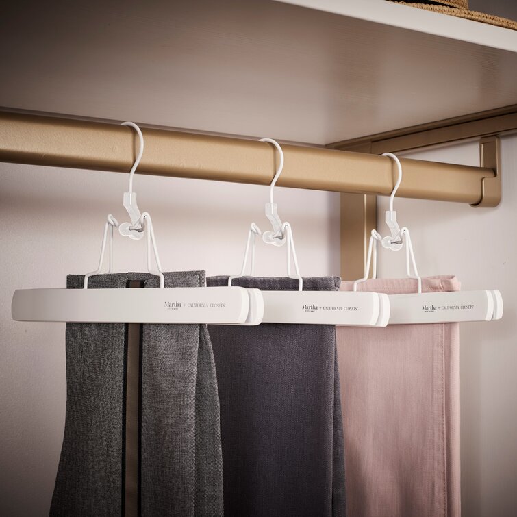 Laura Ashley Hangers Plastic Non-slip Grip Skirt/Pants Hanger (Grey) in the  Hangers department at