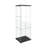 Modern Glass Display Cabinet With LED Lights, Quick-Assembly Antique Cabinet, Tempered Glass Bookshelf, Suitable For Living Room And Bedrooms, 1-Door 3-Shelf-2050159736