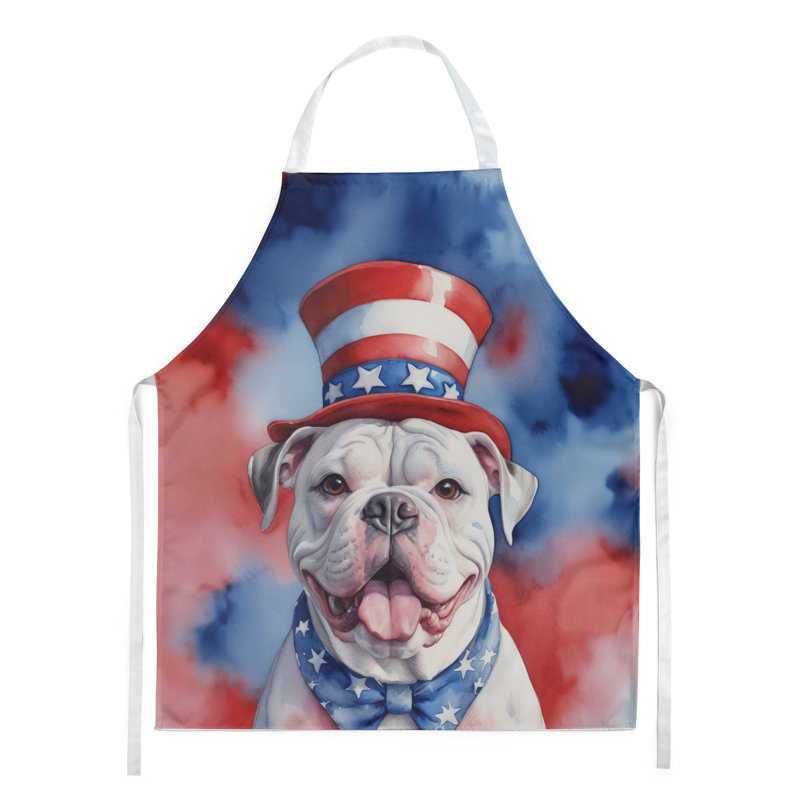 Patriotic American Apron, American Bulldog