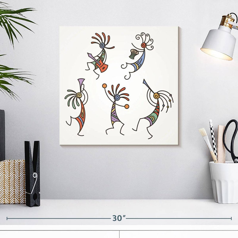 Musicien Kokopelli, H 16 po x l 16 po