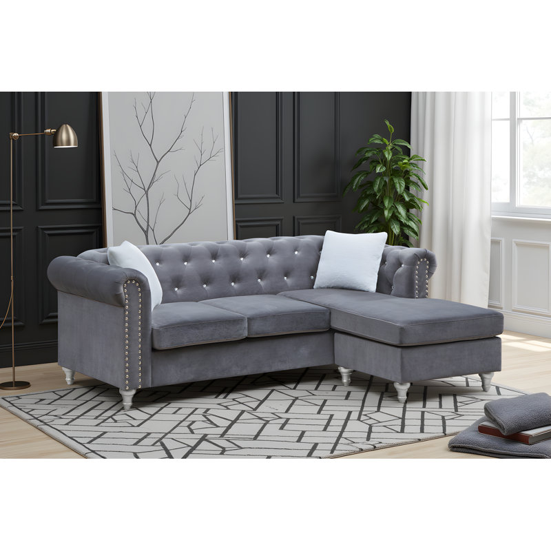 Canapé noyer gris, Gris