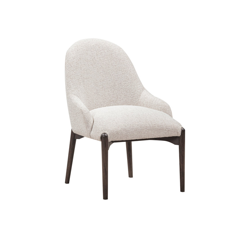 Chaise en chenille Glendale, Blanc