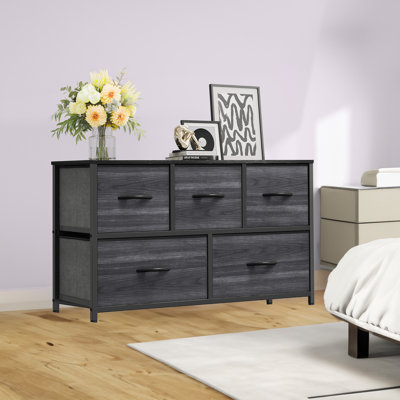 Kathiria 5 Drawer Chest of Drawers,99.8Cm W Bedroom Drawers