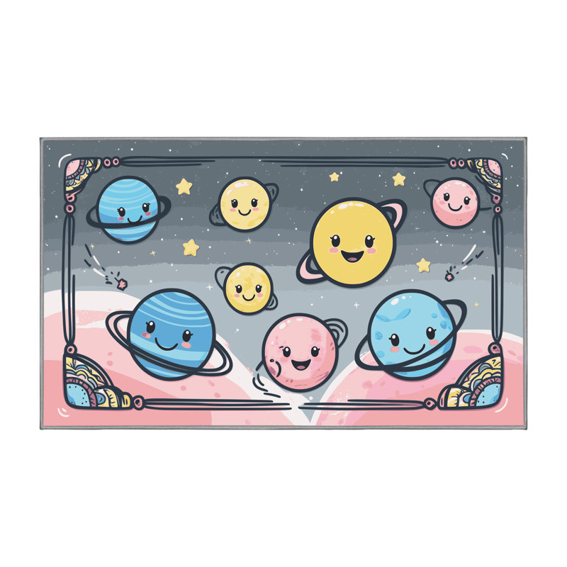 Tapis pour enfant Zoomie, Rectangle 4pi x 6 pi