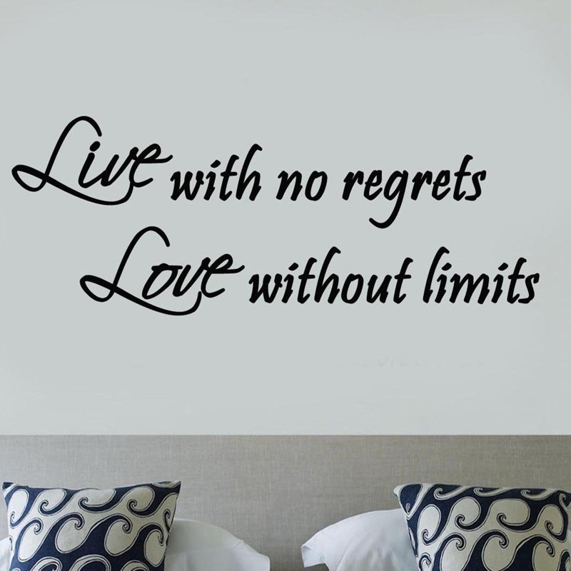 Text & Numbers Wall Decal, 20" H x 44" W