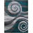 Aliodija Modern Swirl Design Olefin Area Rug-222651495