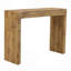 Table de bar en grain de bois naturel d'une longueur de 50 po, un choix pratique pour les maisons modernes. Autocollant texturé en grain de bois, équipé de deux tiroirs. Servant de table de bar ou de bureau.-850237797