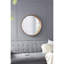 Miroir mural en bois de pin 31,5 po