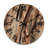 Terracotta Bliss Texture Abstract VI - Abstract Oversized Wood Wall Clock-1433918498