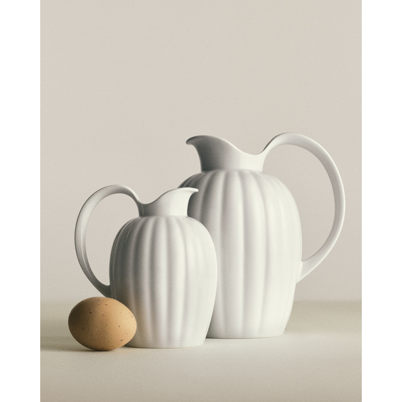 BERNADOTTE Pitcher 1.2 L, in White Porcelain