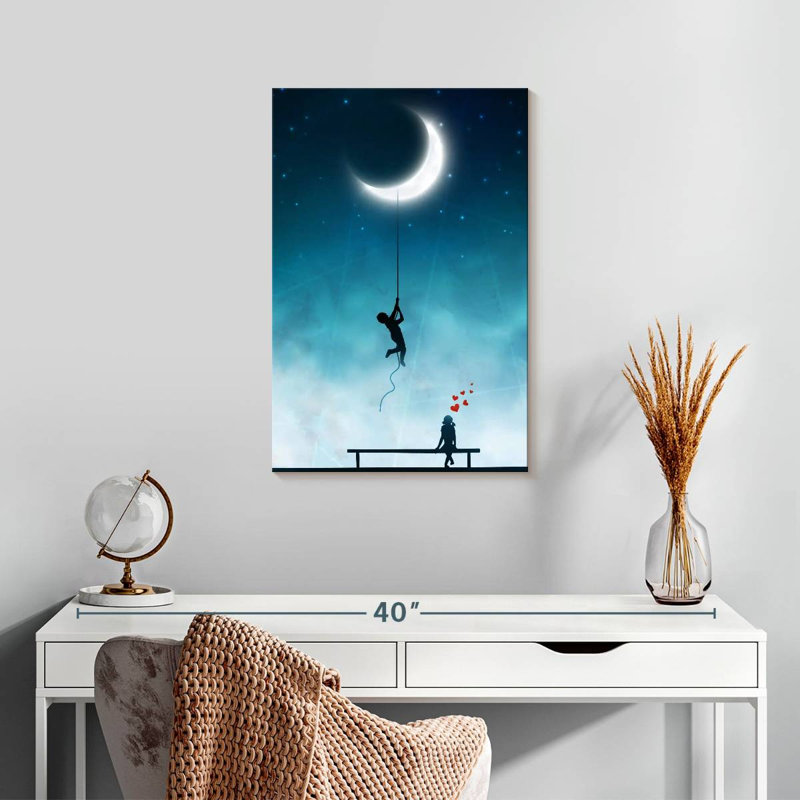 Kelan Give You The Moon, 24" H x 16" W