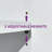 Moona 47'' Modern Luxurious Sideboard Buffets with 2 Drawers & Doors White