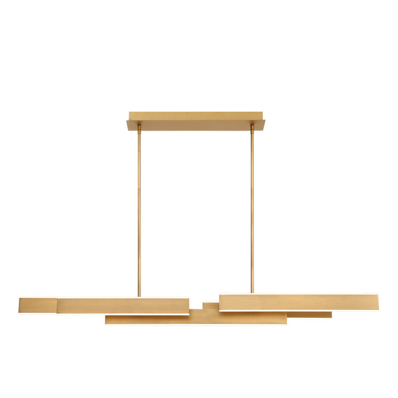 1 - Light LED Pendant, VB Gold