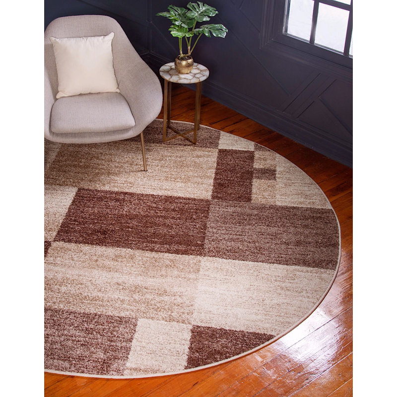 Harvest Abstract Indoor Rug, Round 8'