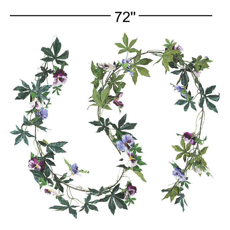 72'' in. Faux Pansy Garland