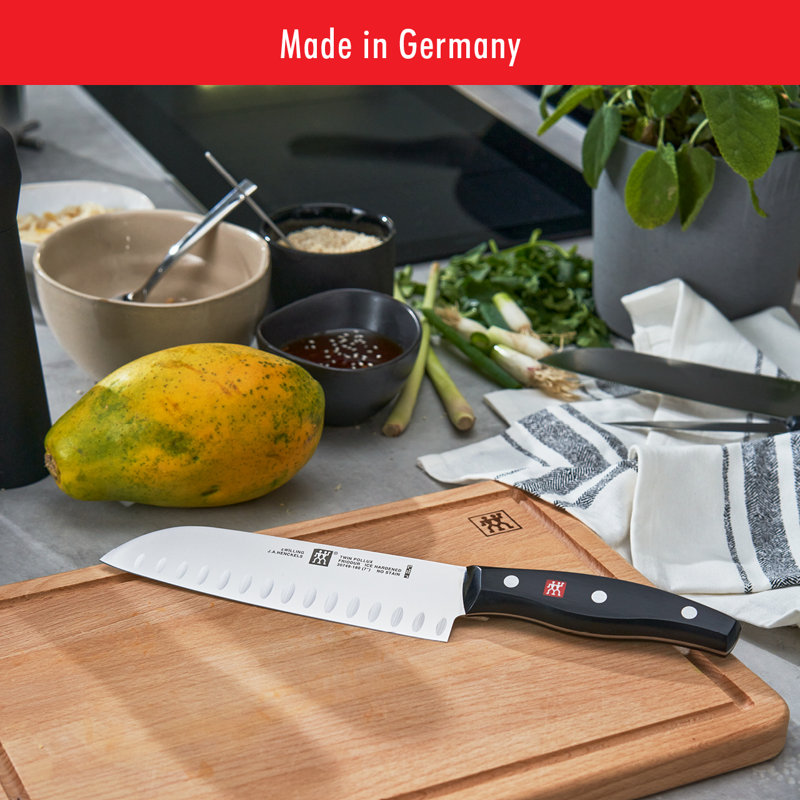 Zwilling Twin Signature 709-inch Hollow Edge Santoku Knife