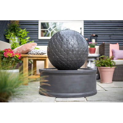 Sersic Easy Fountain Winchombe Cascade with Lights Mains Plugin Powered Water Feature