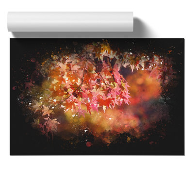 Maple Tree Paint Splash - Frameless Print