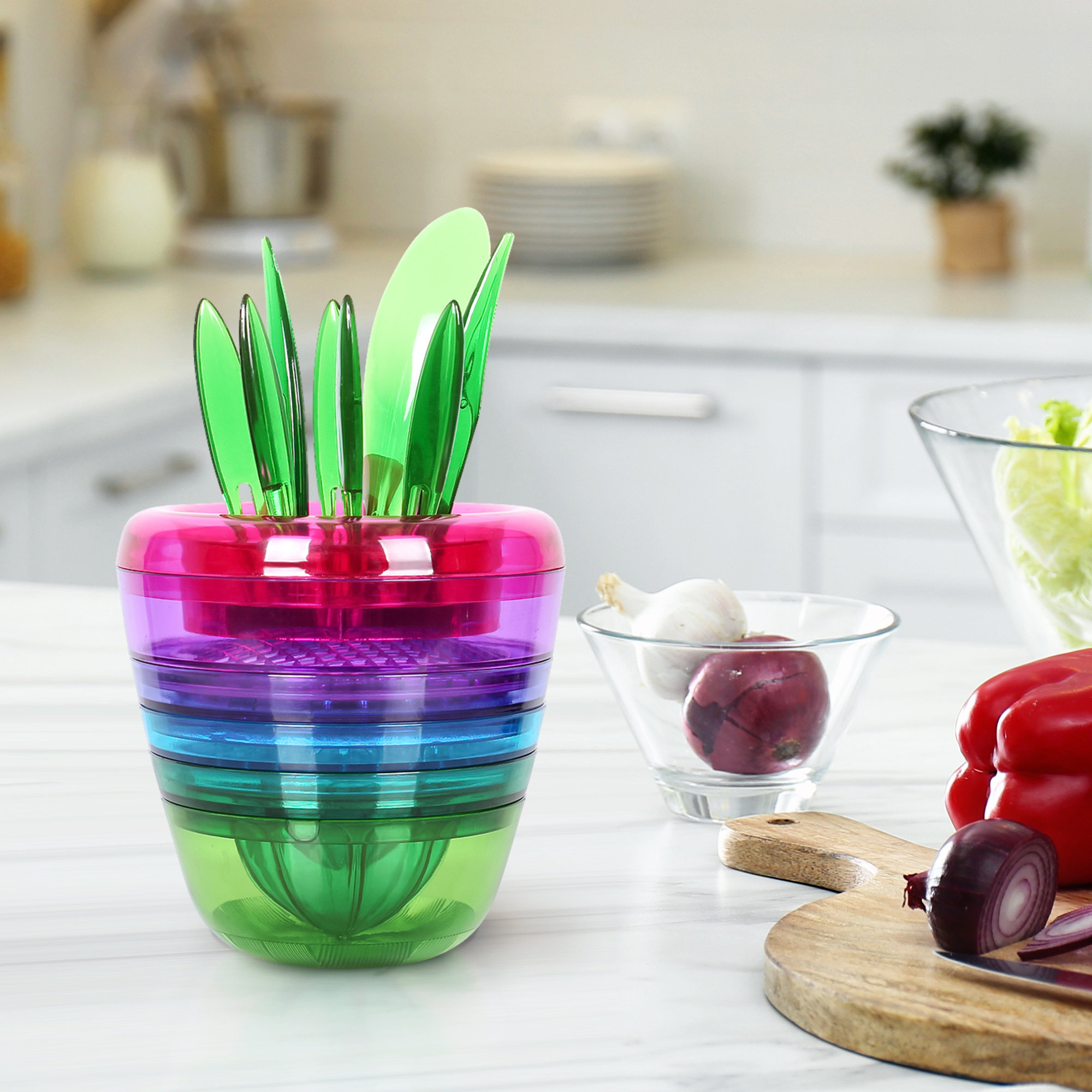 Multicolor Fruits and Vegetable Peeler with Storage Box, For Kitchen