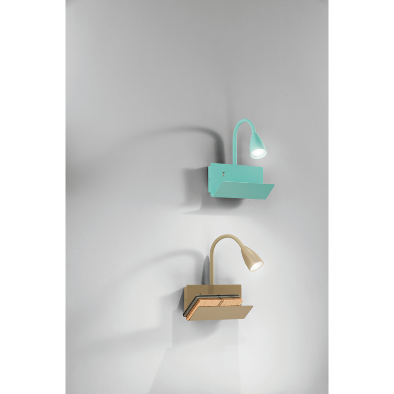Cand Swing Arm Sconce, Brown