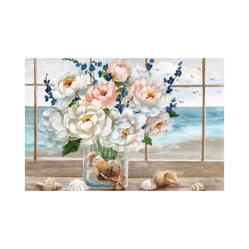 «Coastal Window» par Nan - reproduction, Toile tendue, H 8 po x l 12 po x P 0,75 po