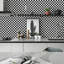 Papier peint autocollant noir et blanc Jeweluck