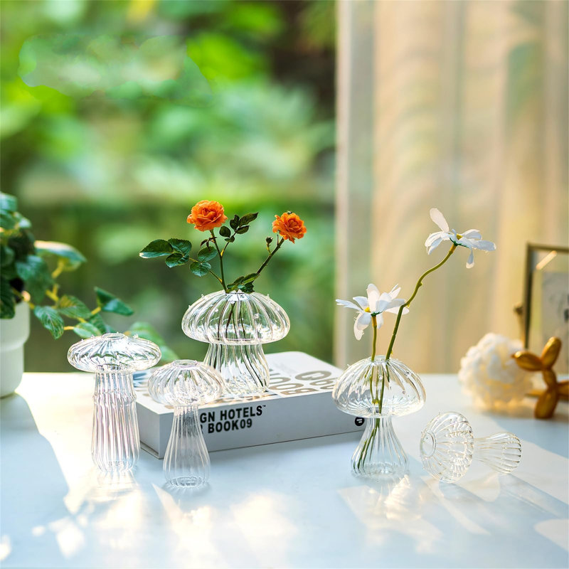 Dallana Glass Floor Vase, Clear