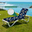 Coussin de chaise longue Peenoke 72,5 po L × 21 po l × 3 po P (siège) pour intérieur et extérieur, épaisseur 3 po, motif décoratif 3D tissé bleu et argent métallisé, résistant à l'eau.-133878135-133878140