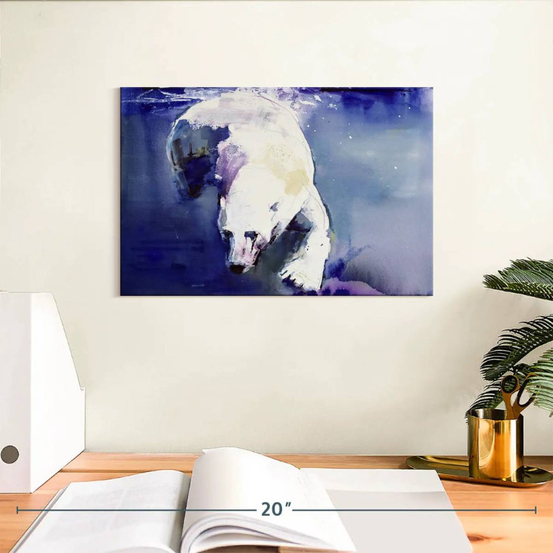 Brampt Underwater Bear, 8" H x 12" W