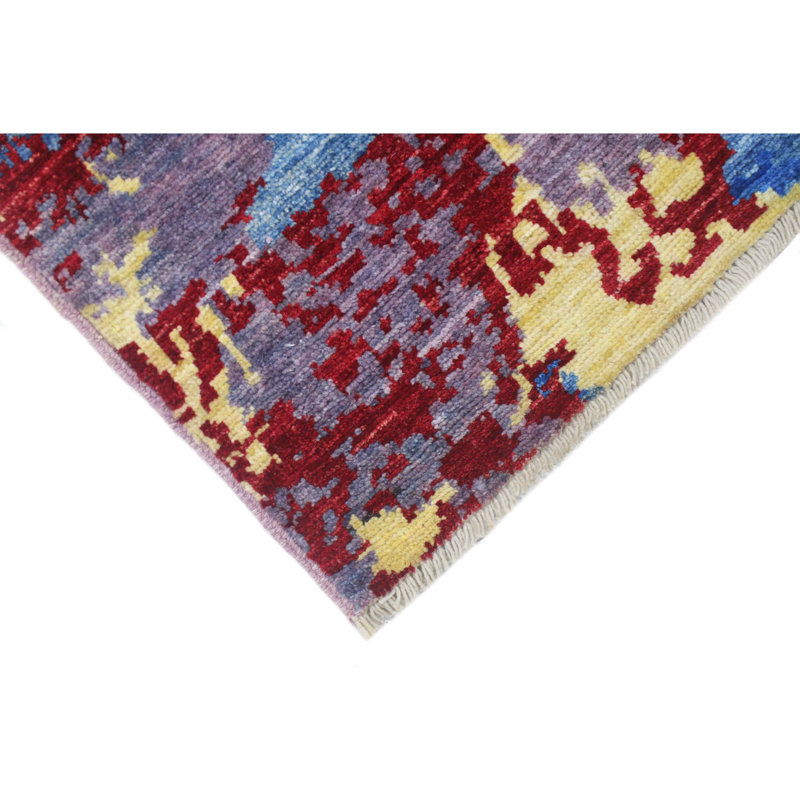 One-of-a-Kind 5'10" x 8'11" Area Rug in Blue/Red/Yellow