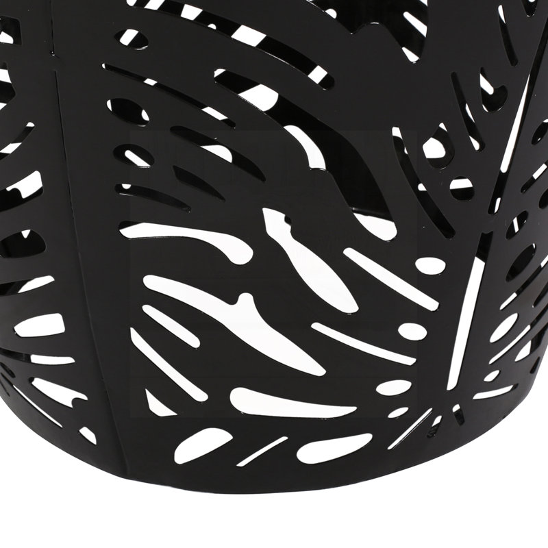 Metal End Table, Black