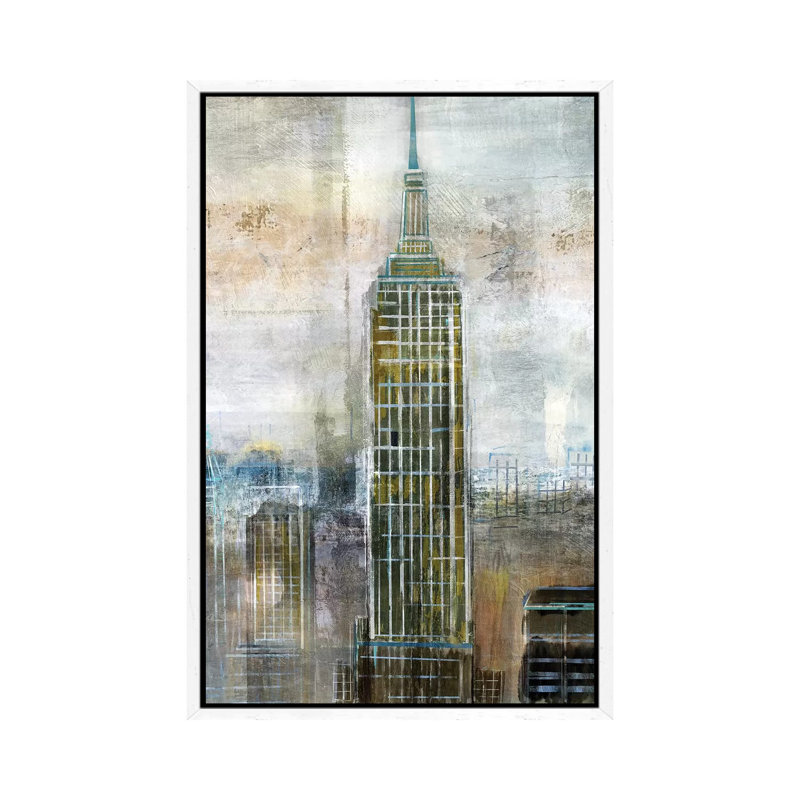 City Contrast by Nan - Print on Canvas, White Framed, 101.6 cm H x 66.04 cm W