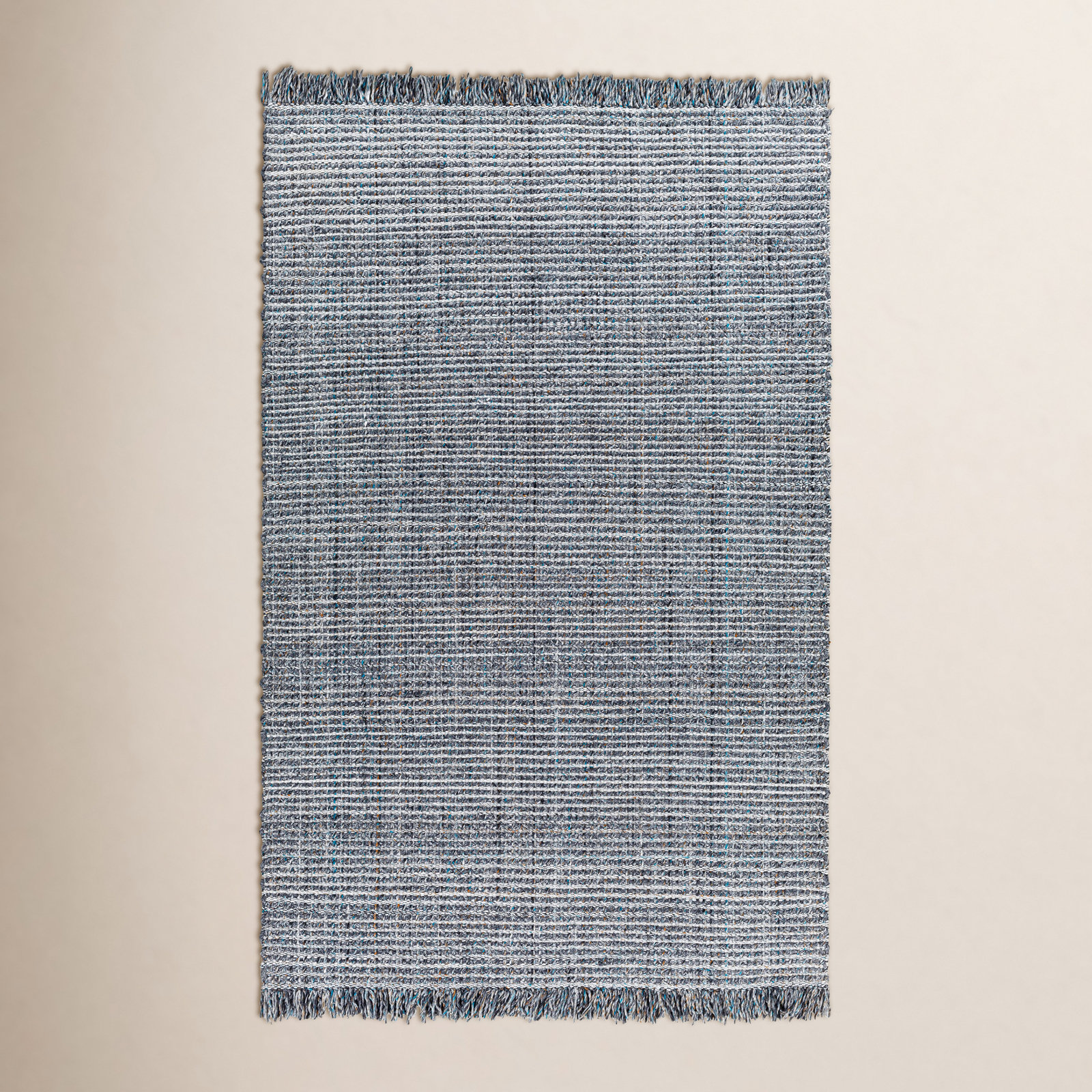Viewcrest Handmade Recycled P.E.T Navy Indoor/Outdoor Rug, Rectangle 5' x 7'6"