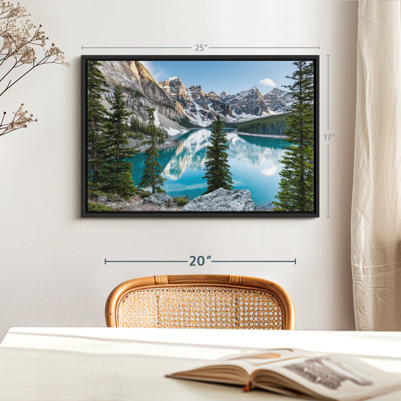 Moraine Lake Reflections, reproduction sur toile, H 17 po x l 25 po