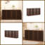 Buffet en chêne avec portes en bois massif - Armoire de rangement l 59,92 po x P 15,75 po x H 29,53 po pour le salon et la salle à manger