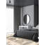 Tapis oriental gris / brun / beige en laine noué à la main 8 pi 1 po x 9 pi 11 po Fuzail
