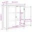 Engineered Wood Rectangle Accent Cabinet