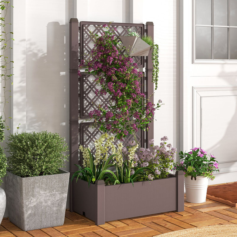 150cm H x 76cm W Plastic Lattice Panel Trellis