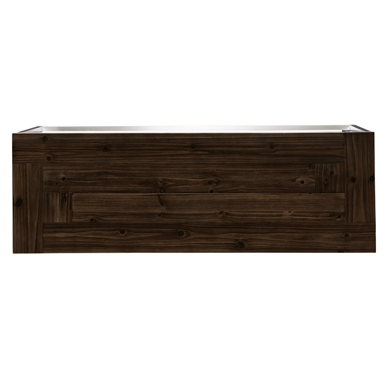 Table de canapé en acier inoxydable Mokshit, Brun foncé