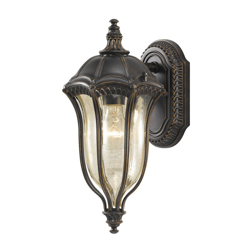 Carranza Walnut 38.1cm H Outdoor Wall Lantern