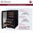 Allavino 15" Wide Reserva Series 30 Bottle Dual Zone Stainless Steel Left Hinge Wine Refrigerator-123016117-123016119