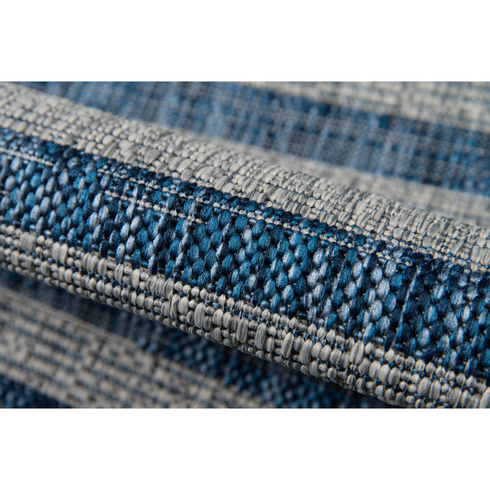 Blue Geometric Outdoor Rug, Rectangle 2' x 3'