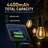 49 Ft 16 Bulb Solar & USB Charging String Lights IP65 Waterproof Decoration Patio Light with Remote Control for Christmas Decor