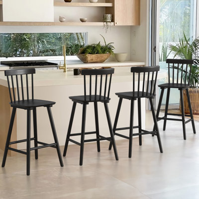 Baggett Solid Wood Counter Stool