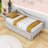 Twin Upholstered Daybed with Pop Up Trundle-608888161