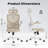 Ergonomic Office Chair With Adjustable Headrest And Lumbar Support, Ideal For Comfortable Home And Study Use