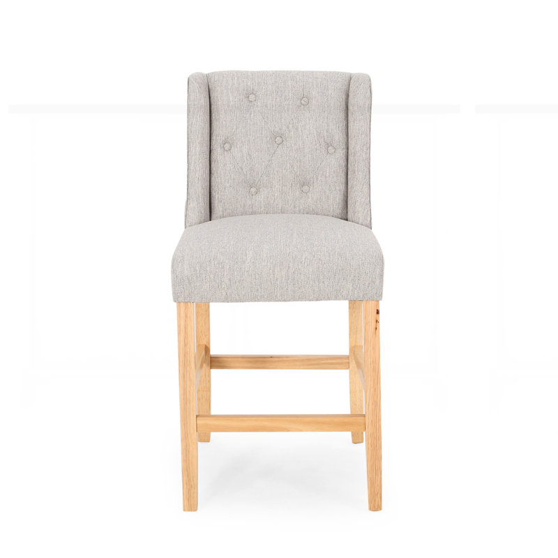 Gertz Eline Stool, Light Gray, Counter Stool (27" Seat Height)