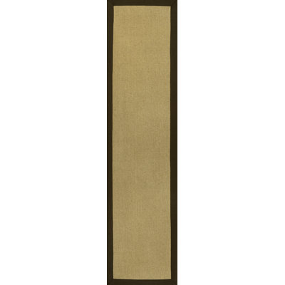 Tapis en jute naturel / brun Locklin Farmhouse Cottage